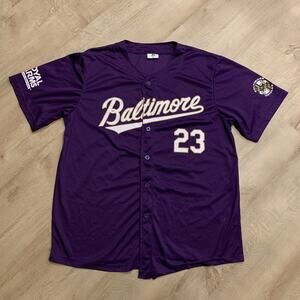 MLB Baltimore Orioles Purple Pride Men's XL Baseball Jersey Ravens SGA 2023
